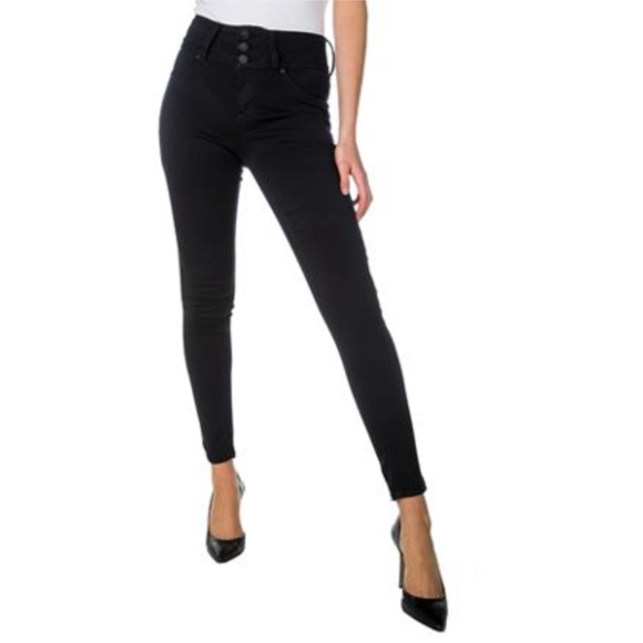 Wallflower Denim - Wallflower High Waisted Black Skinny Jean Jegging